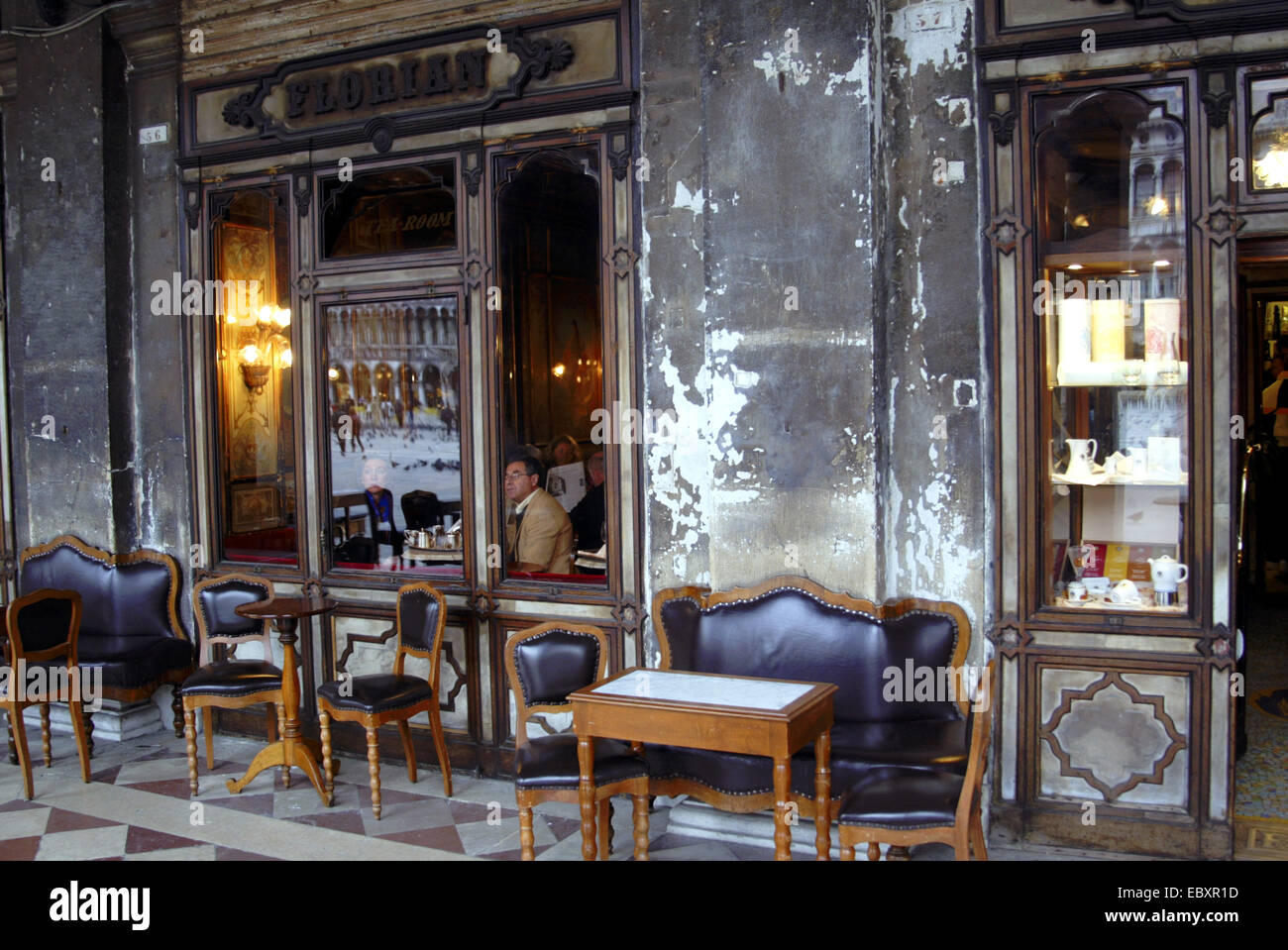 Italy, Venice, Cafe Florian at San Marco Square Stock Photo - Alamy