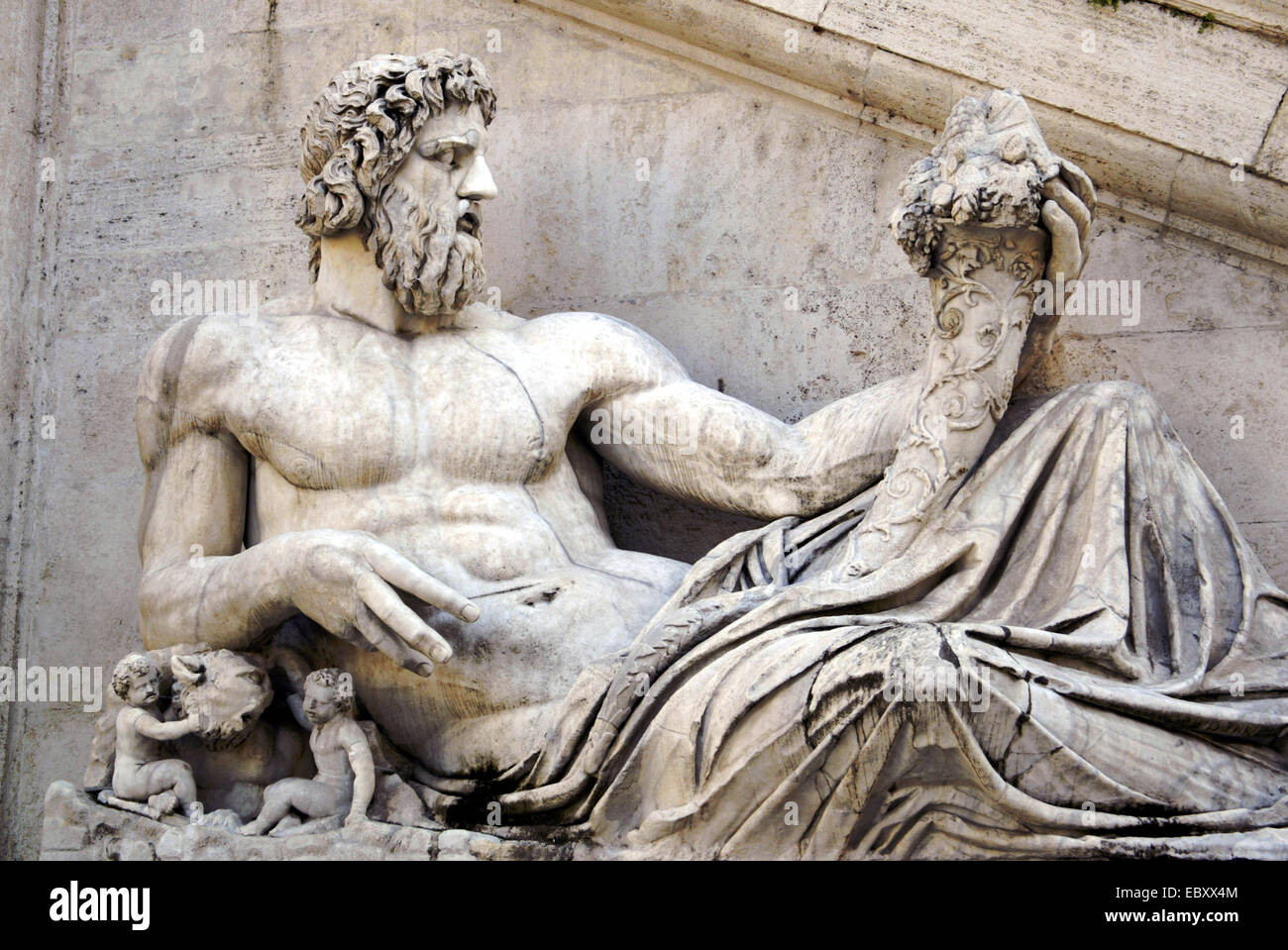 Italy, sculpture at Capitol Stock Photo