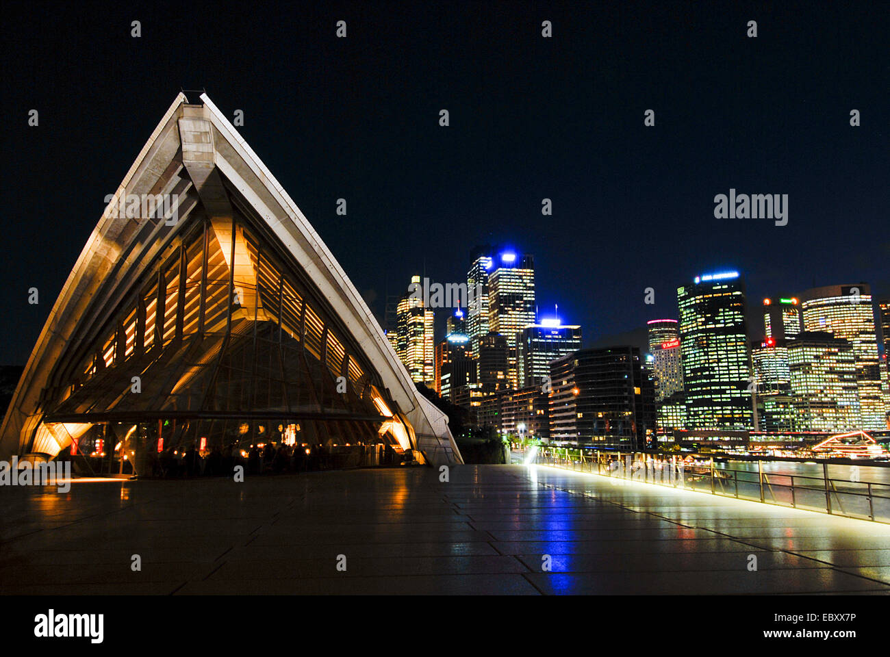 Sydney Opera House at night, Australia, New South Wales, Sydney Stock Photo