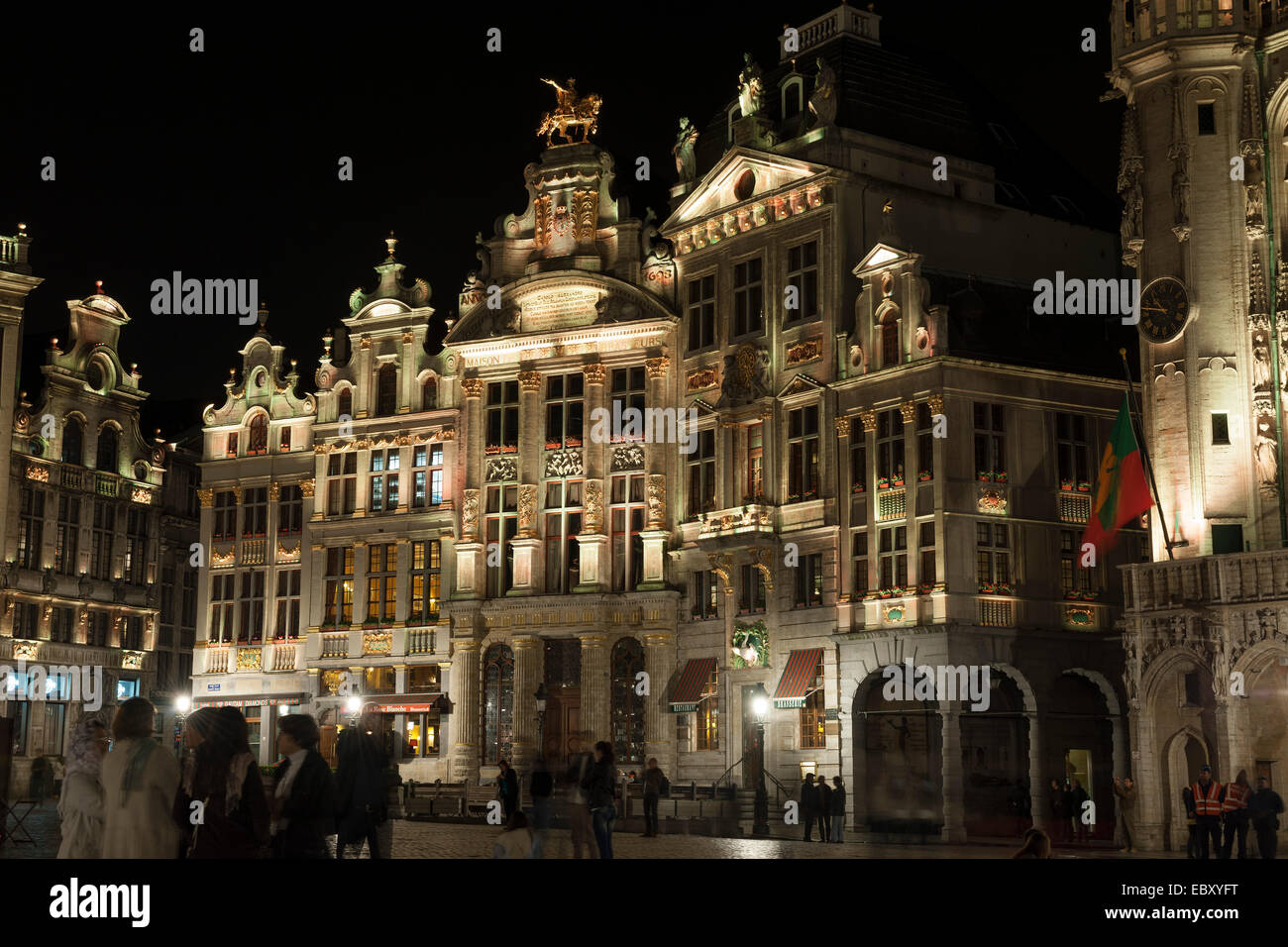 Grote Markt, Grand Place market square, Brussels, Brussels Region, Belgium Stock Photo
