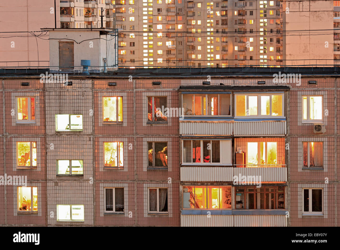 Apartments apartment block moscow hi-res stock photography and images ...