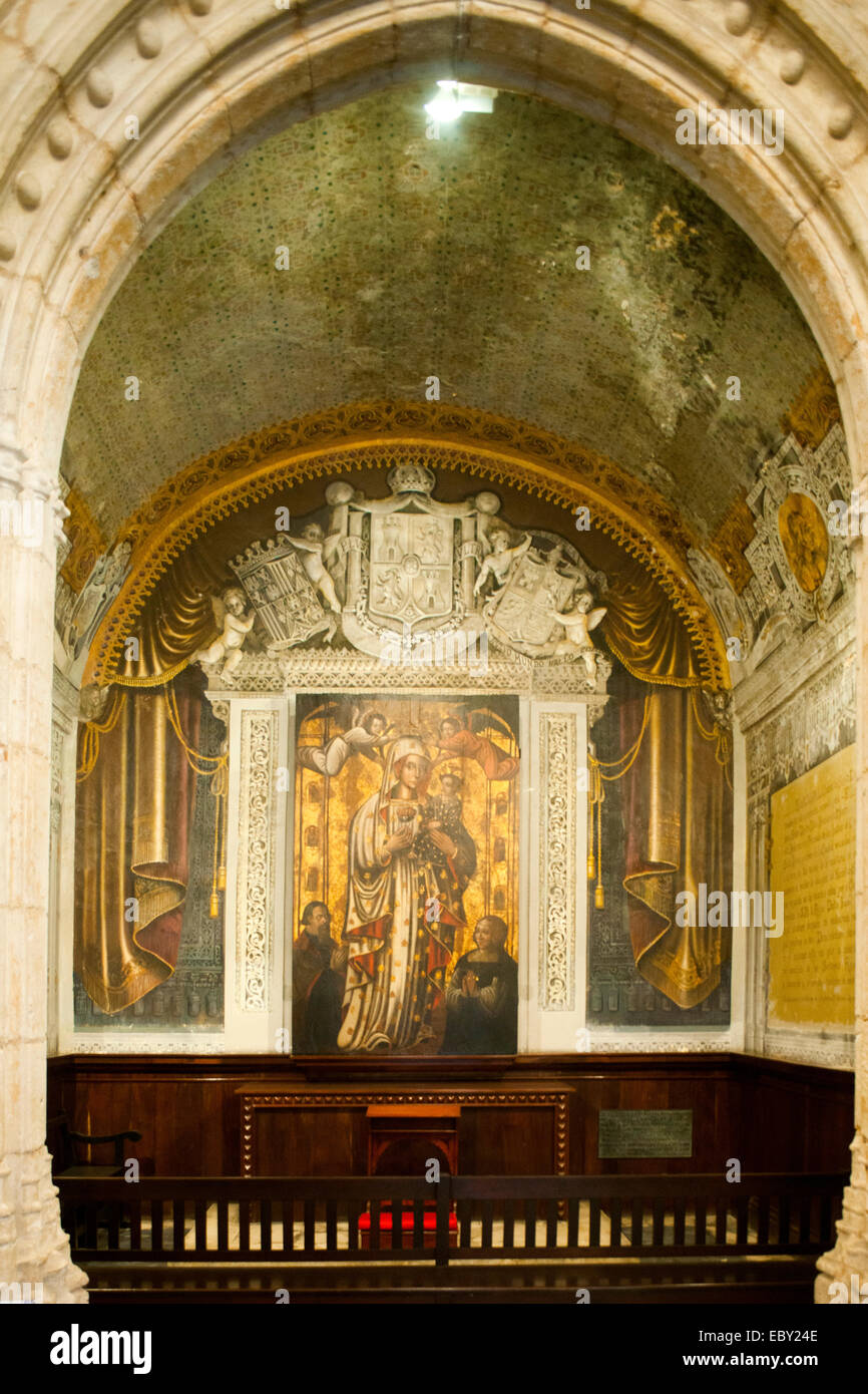 Dominikanische Republik, Santo Domingo, Zona Colonial, Basilika Santa Maria la Menor, 1. Kapelle links vom Haupteingang Stock Photo