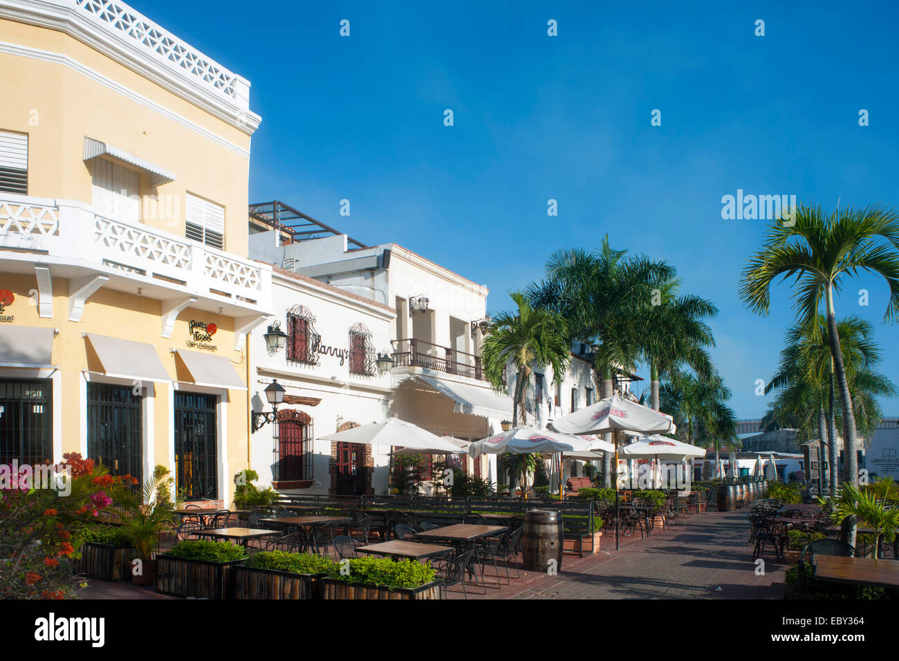 Dominikanische Republik, Santo Domingo, Zona Colonial, Plaza de la Hispanidad, Stock Photo