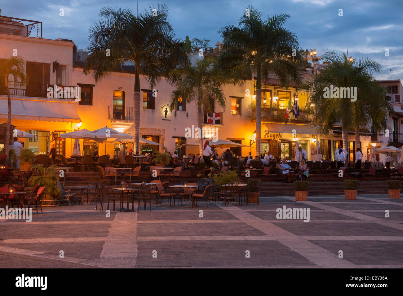 Dominikanische Republik, Santo Domingo, Zona Colonial, Plaza de la Hispanidad, Stock Photo