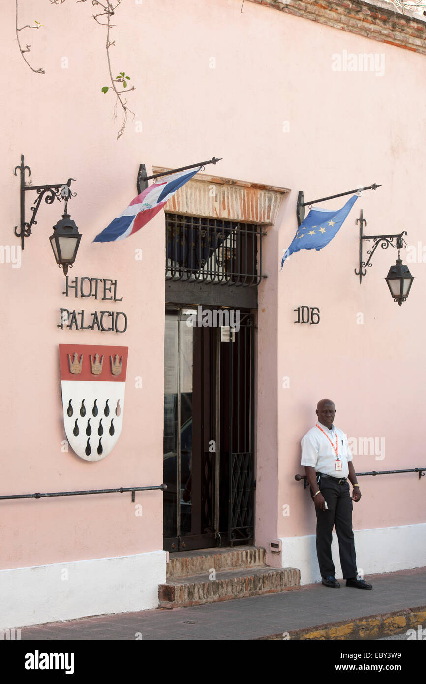 Dominikanische Republik Santo Domingo Zona Colonial Calle Duarte 106 Hotel Palacio Stock