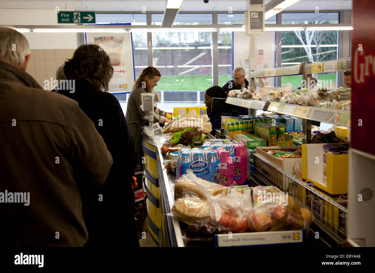 Inside lidl store supermarket interior hires stock photography and