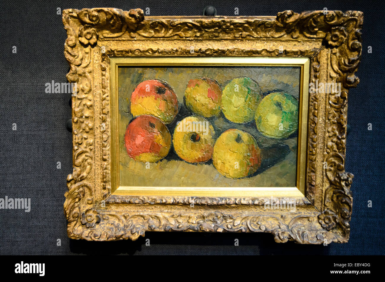 Paul Cezanne 1839-1906 Still life with apples c.1877 oil on canvas  Fitzwilliam Museum - Cambridge, England Stock Photo