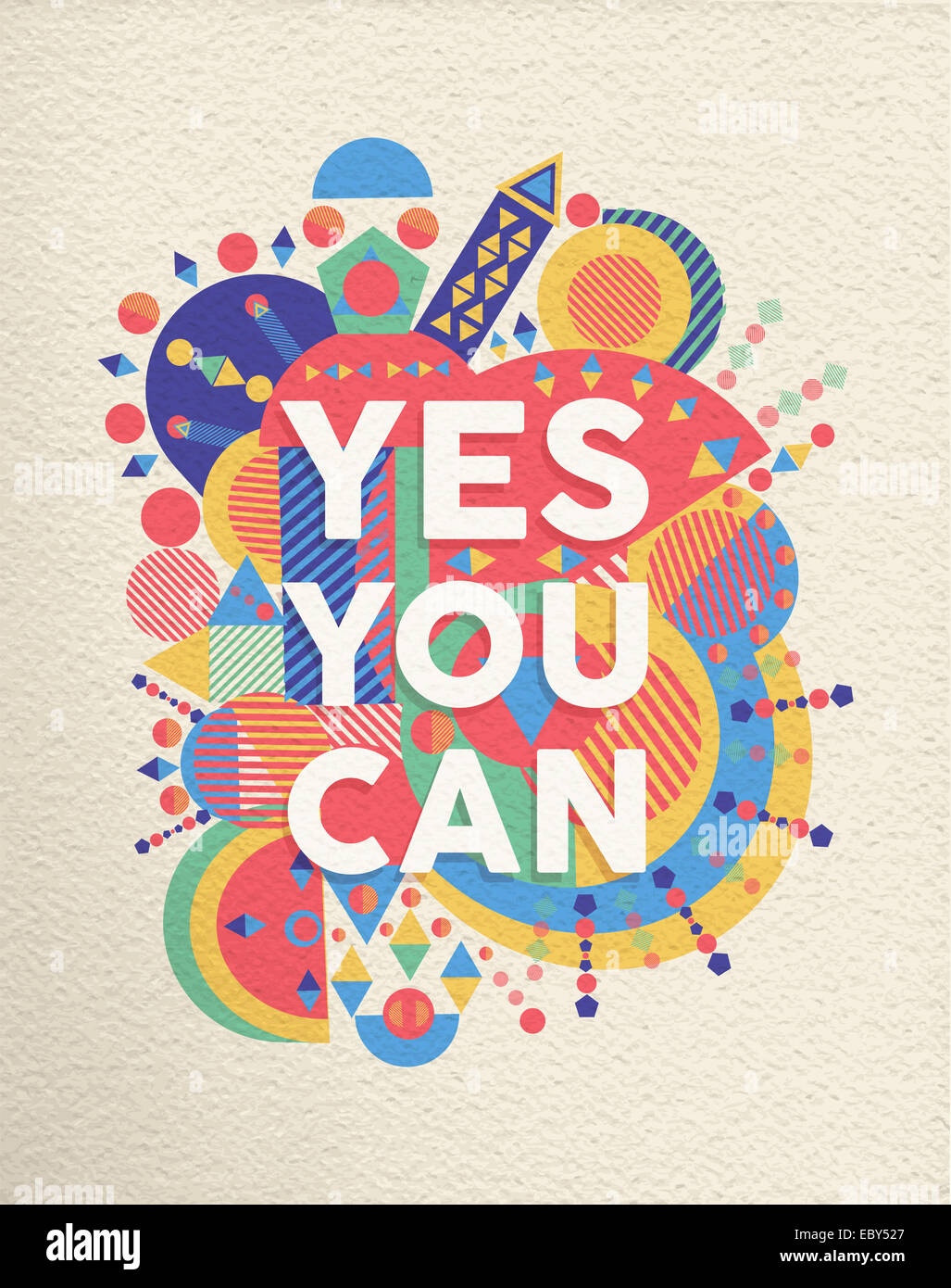 https://c8.alamy.com/comp/EBY527/yes-you-can-colorful-typographical-poster-inspirational-motivation-EBY527.jpg