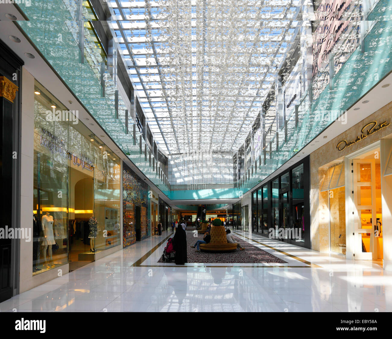 Dubai, Shopping mall (near Burj Khalifa) Stock Photo