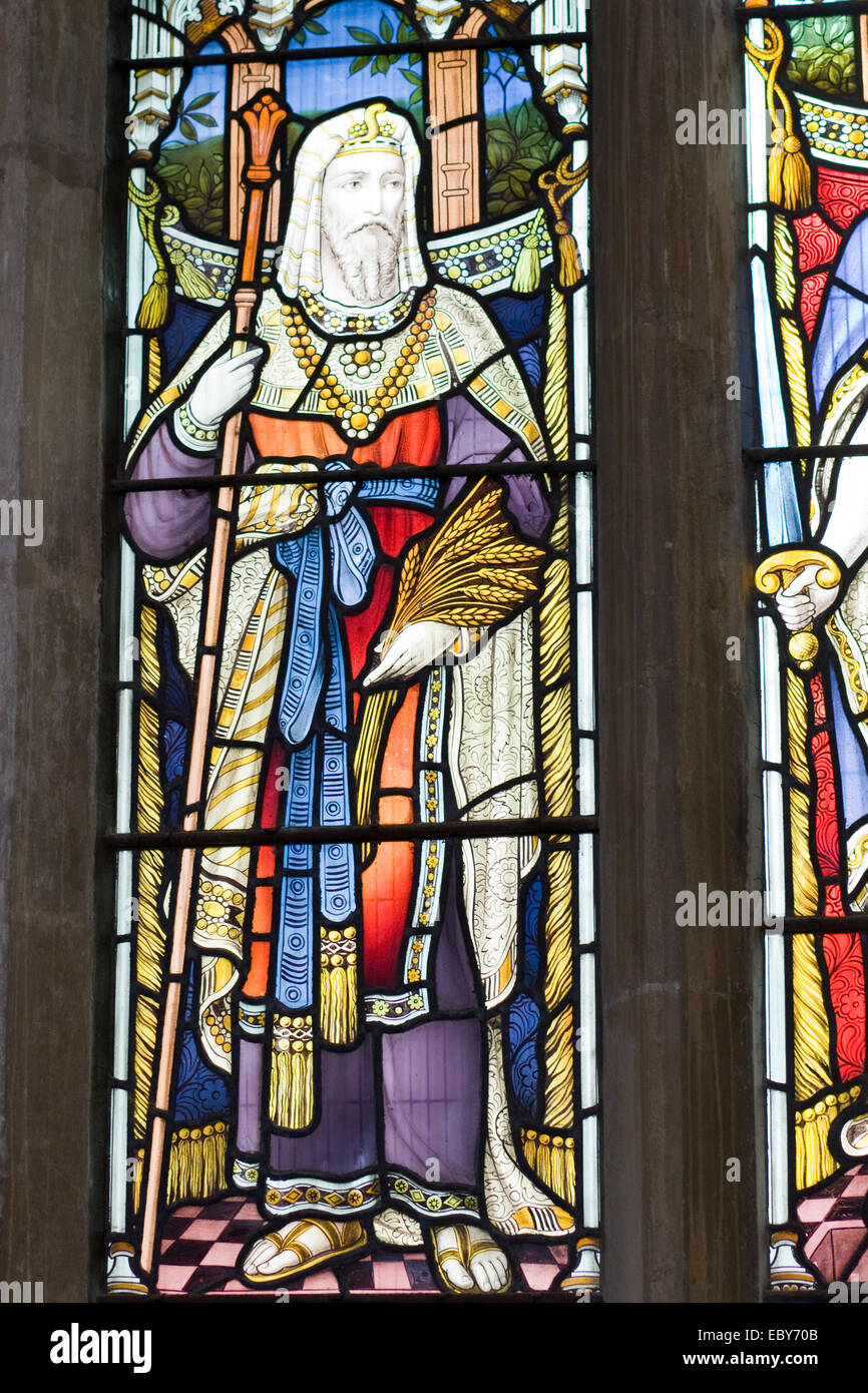 A Stained Glass Window in a church Stock Photo - Alamy