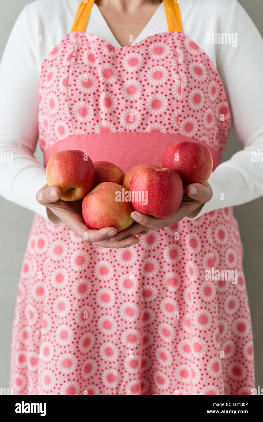 fresh organic apples Stock Photo