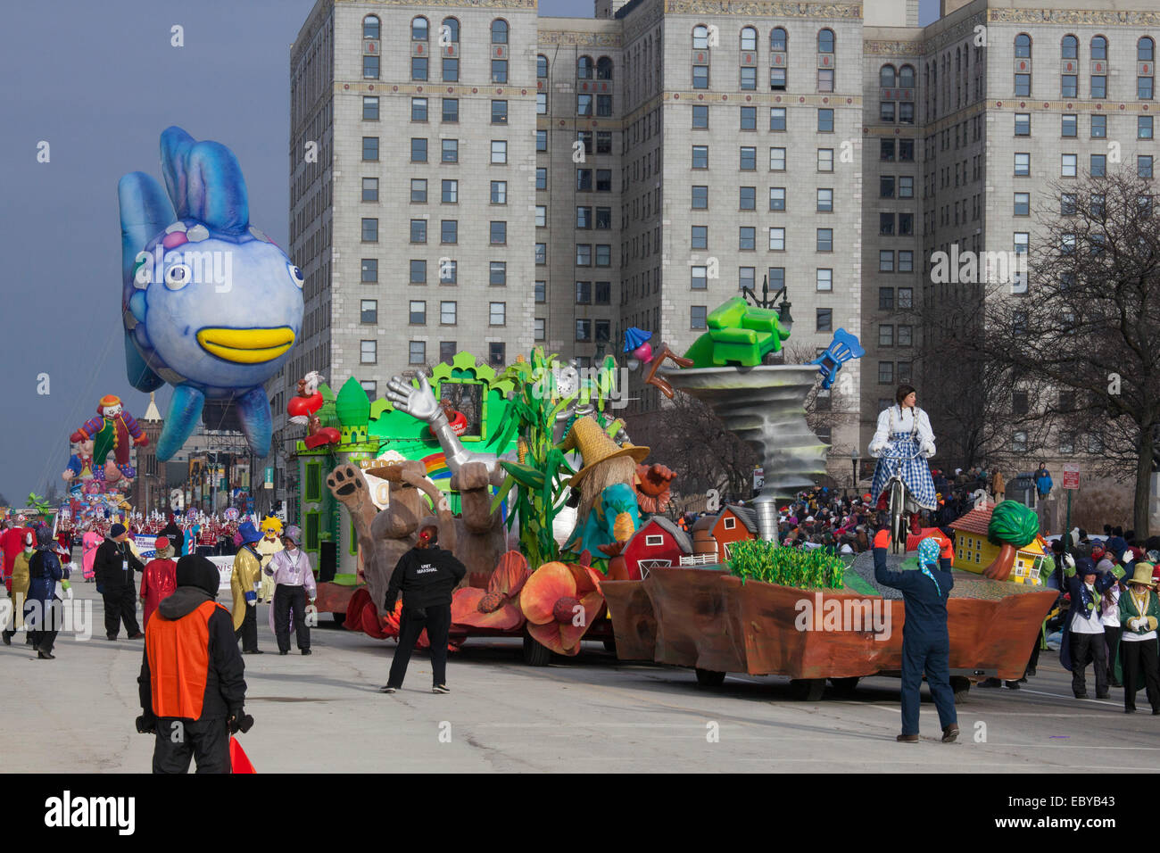 Detroit's Thanksgiving Day Parade, officially called America's Thanksgiving Parade. Stock Photo