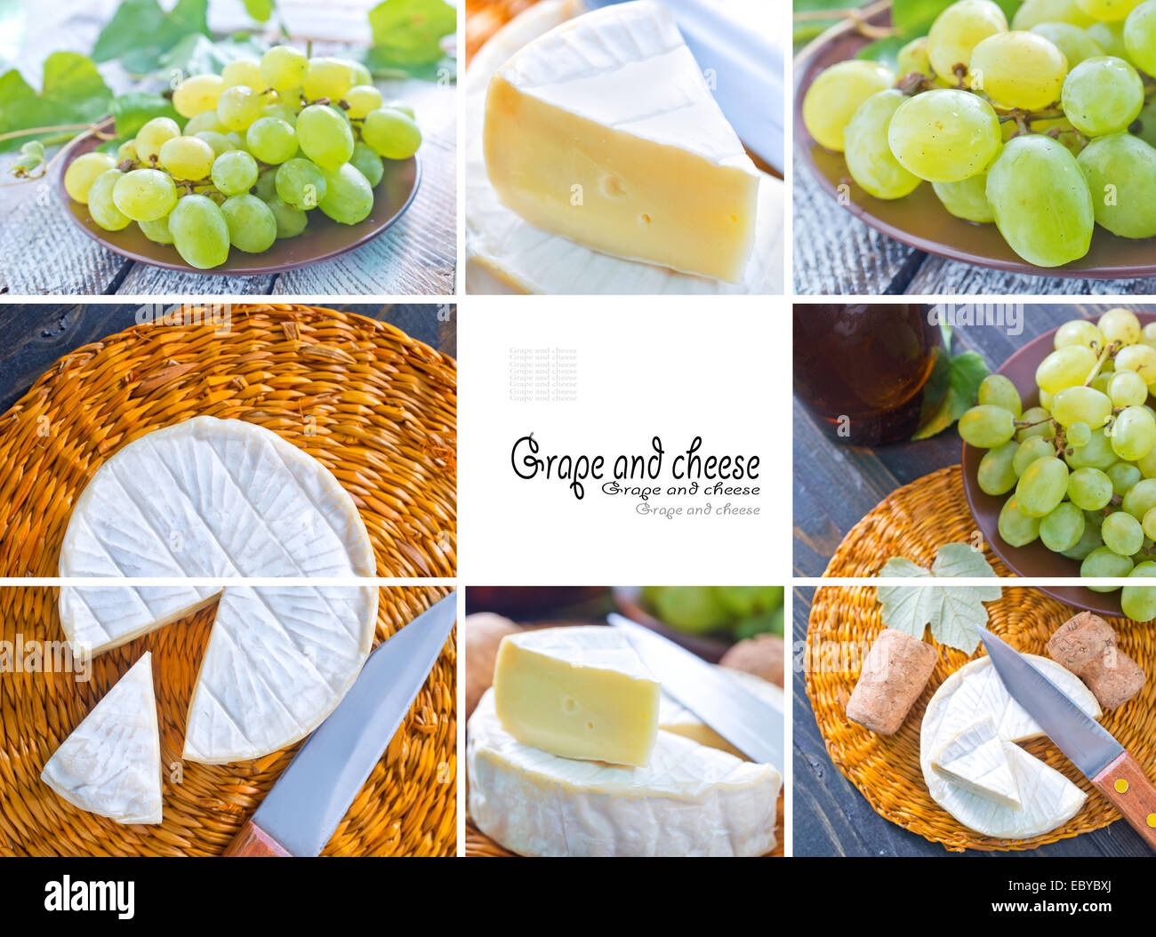 cheese and grape Stock Photo Alamy