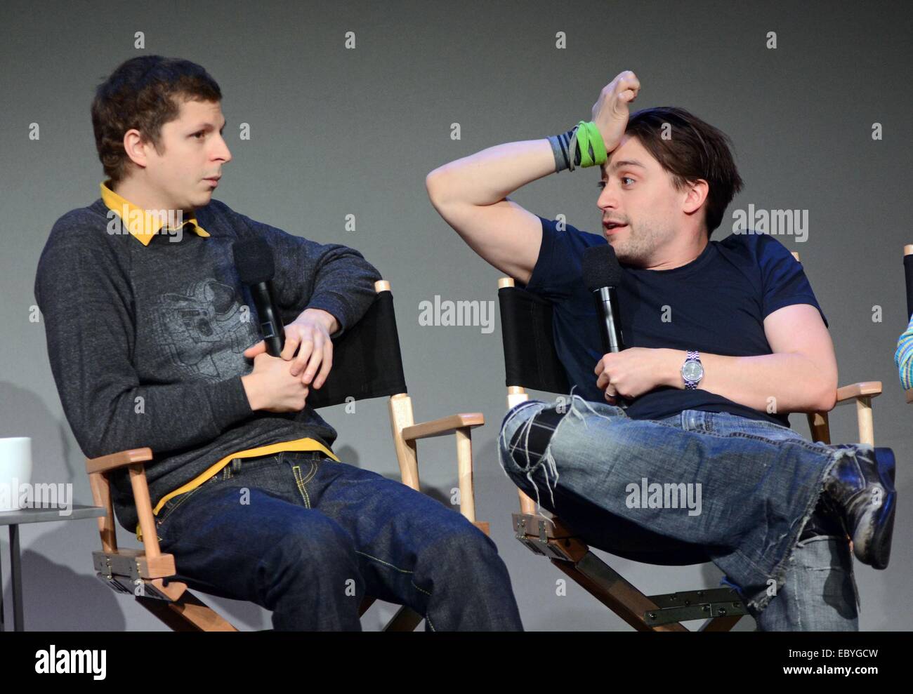 New York, NY, USA. 5th Dec, 2014. Michael Cera, Kieran