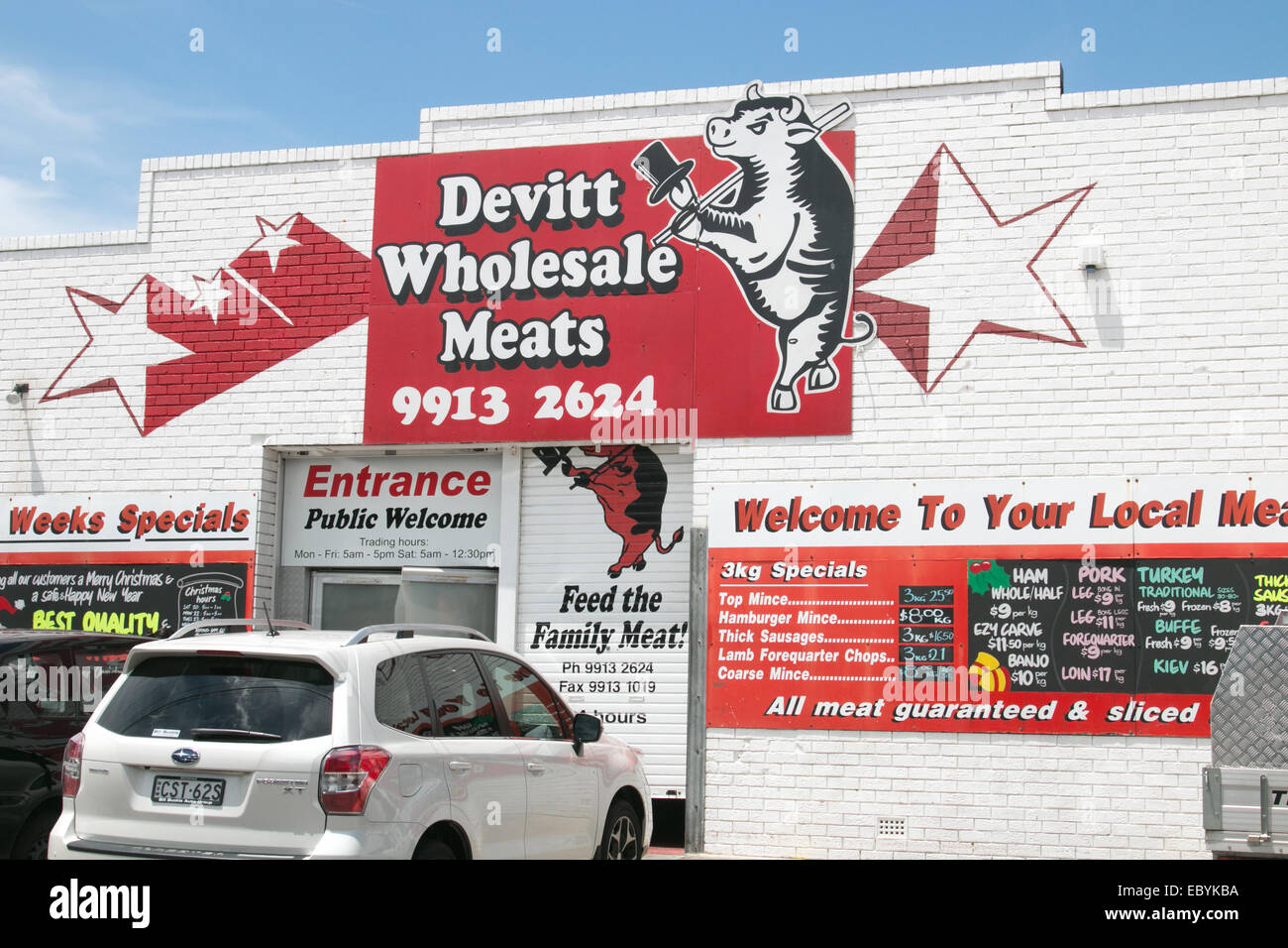 Devitt australian meat wholesaler in narrabeen,sydney,australia Stock Photo