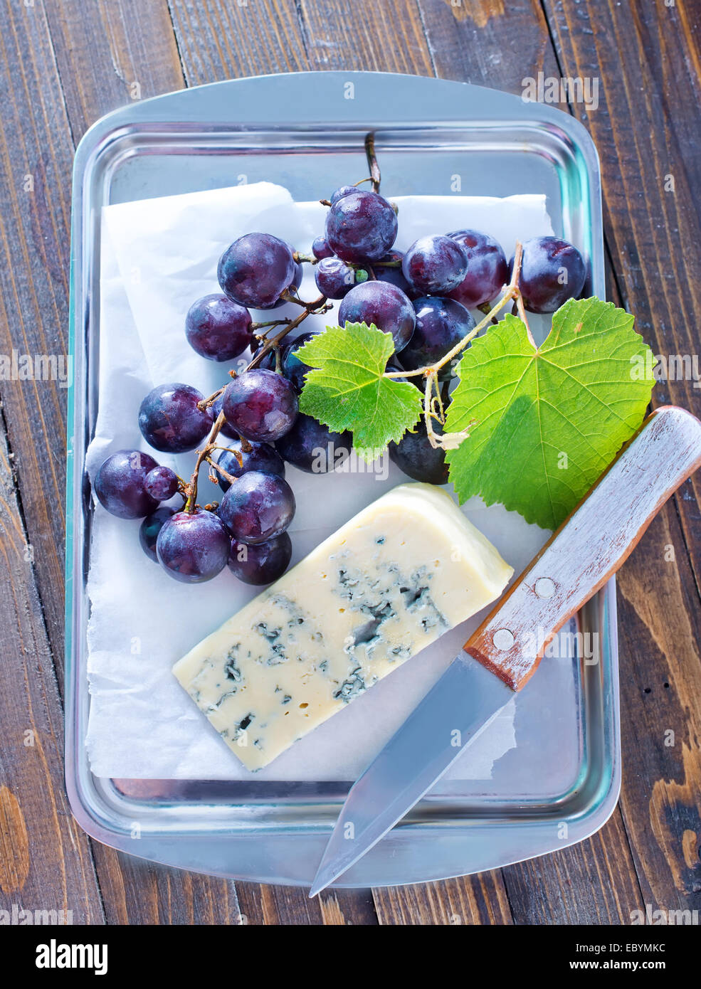 cheese and grape Stock Photo Alamy