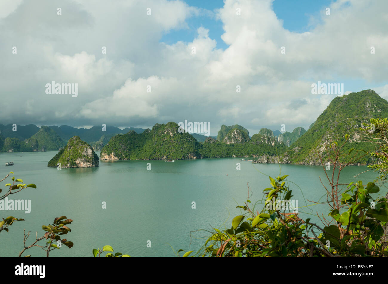 Halong Bay from Ti Top Island, Vietnam Stock Photo