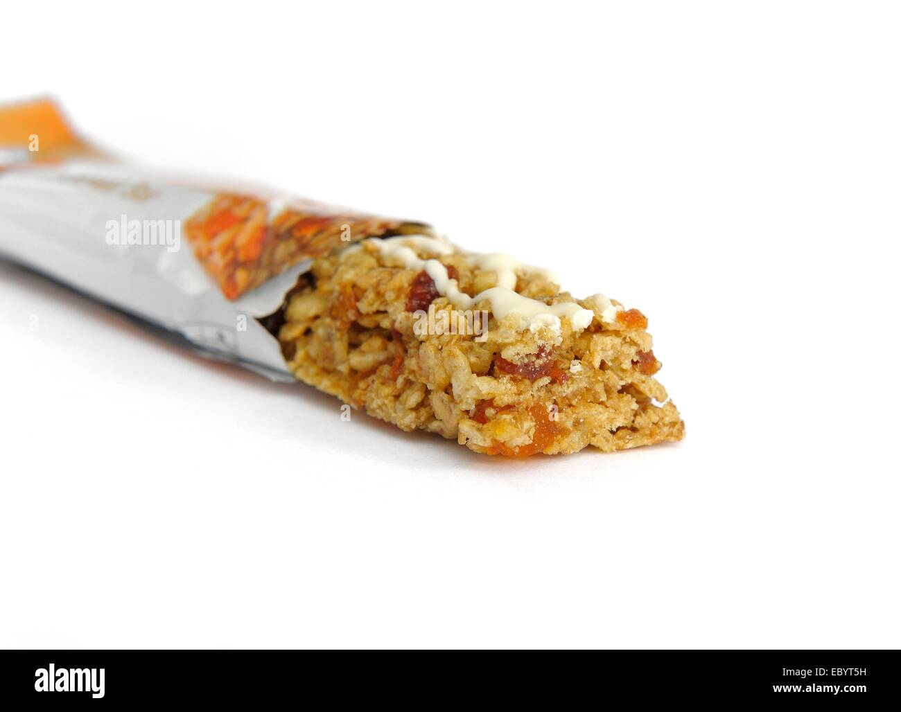 Special k peach and apricot cereal bar Stock Photo