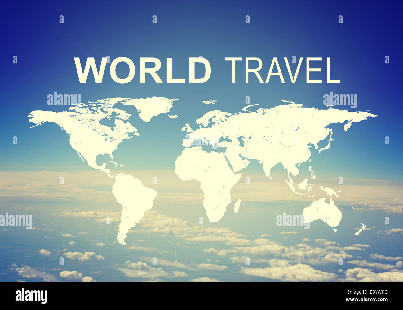World Travel header Stock Photo - Alamy