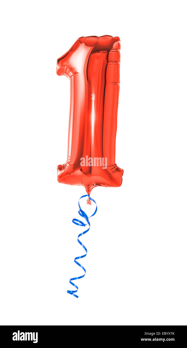red number 1 balloon