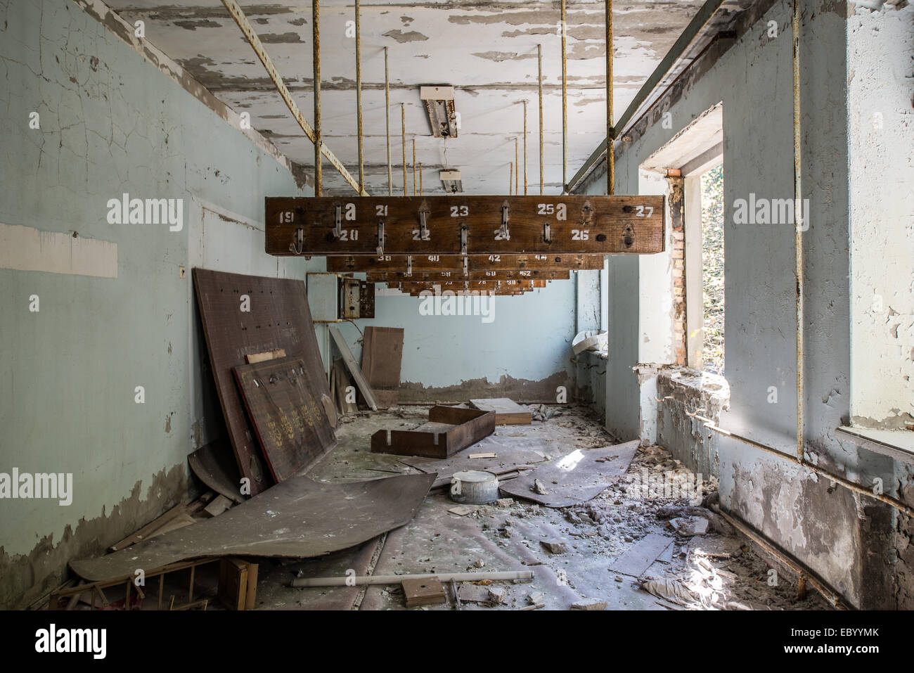 Cloak-room In City Hospital No. 126 In Pripyat Abandoned City ...