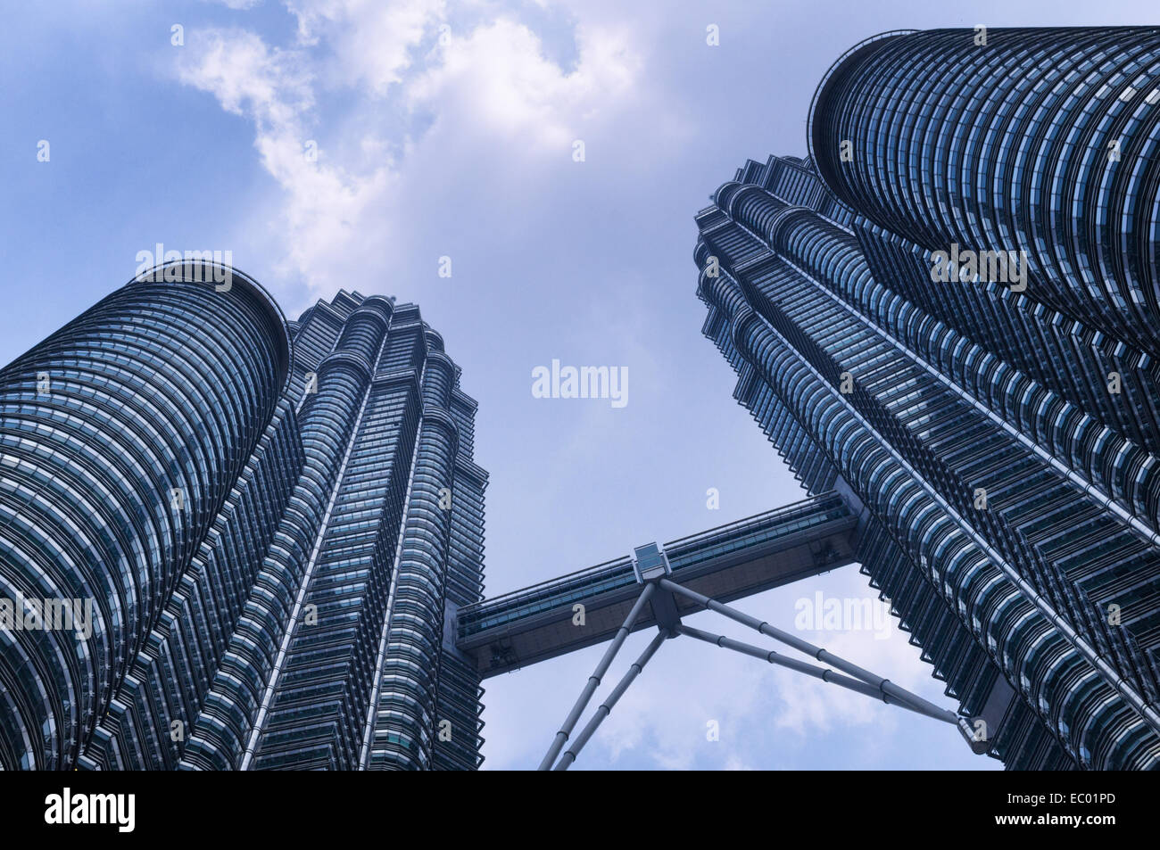 The Petronas Towers in Kuala Lumpur, the capital of Malaysia Stock Photo