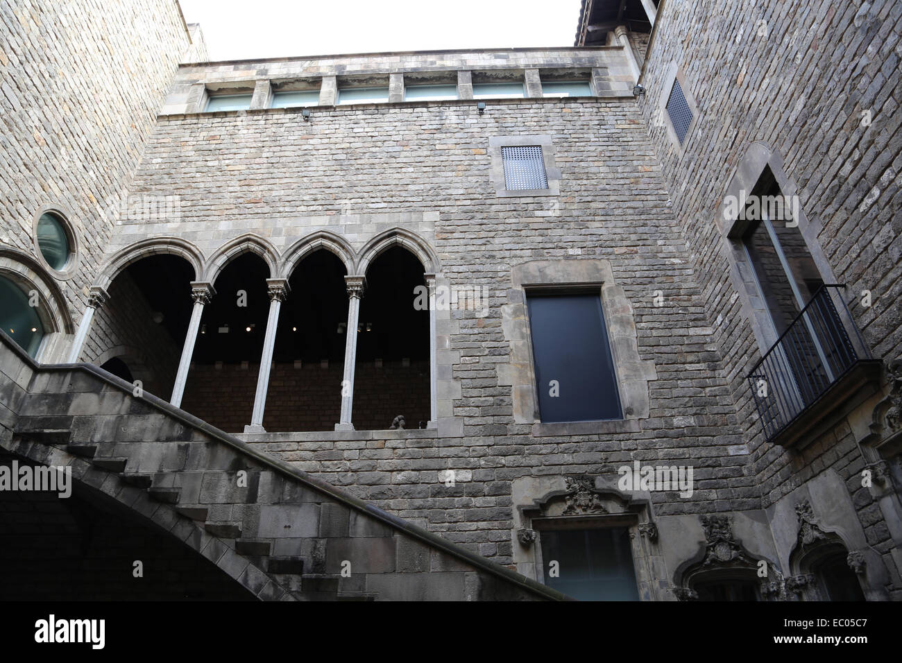 Spain. Catalonia. Barcelona. Padellas's House. Late gothic palace. 15th-16th century. Headquarters of the City History Museum. Stock Photo