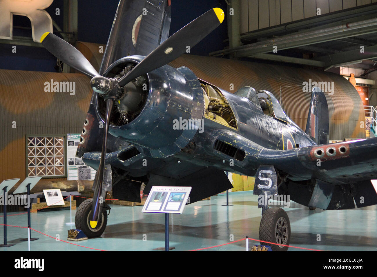 Fleet Air Arm Museum Yeovilton Somerset England UK Chance Vought Corsair Naval Fighter WW 2 Stock Photo