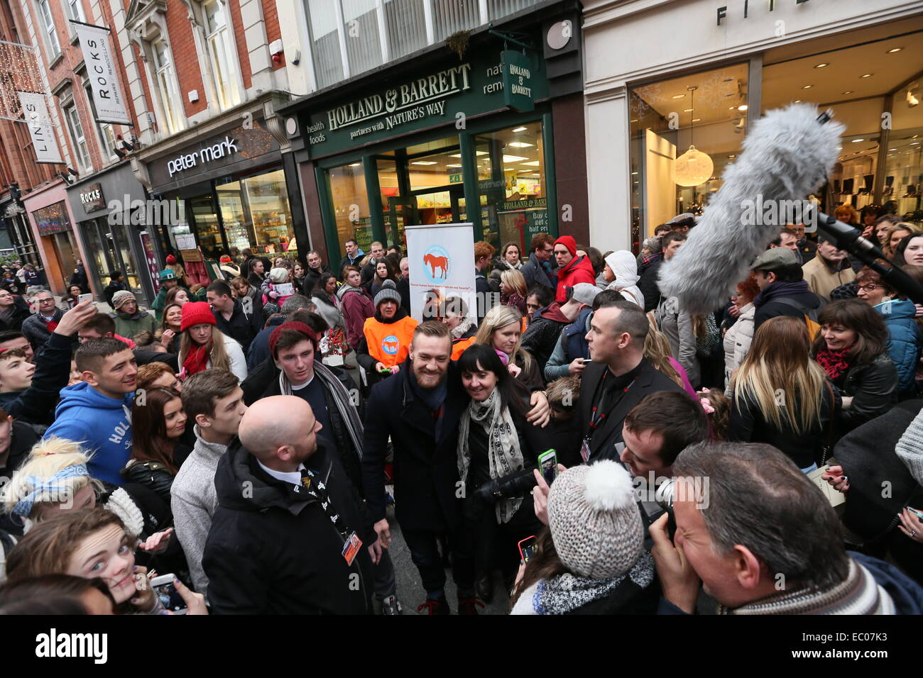 Dublin, Ireland. 06th Dec, 2014. Image of Irish UFC star Conor McGregor ...