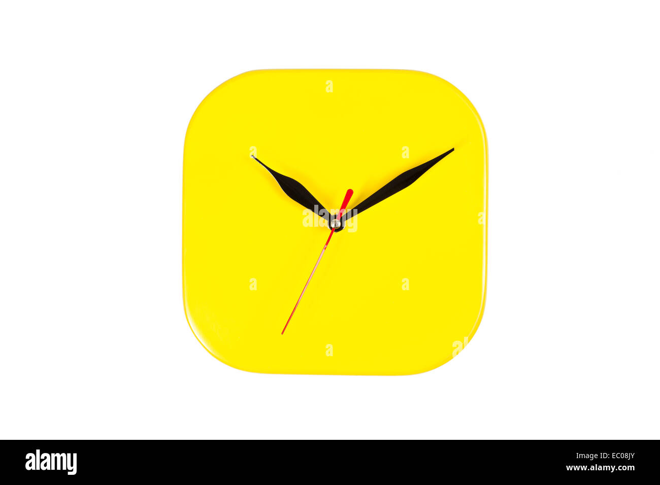 wall clock isolated on white Stock Photo - Alamy