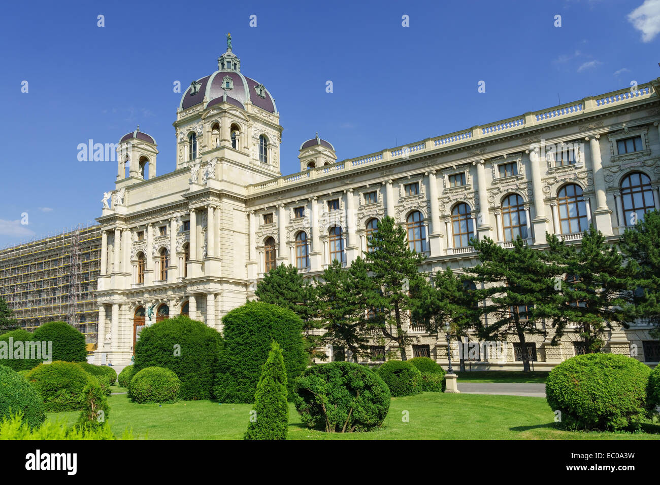 The Kunsthistorisches Museum (Art History Museum) and gardens in Maria