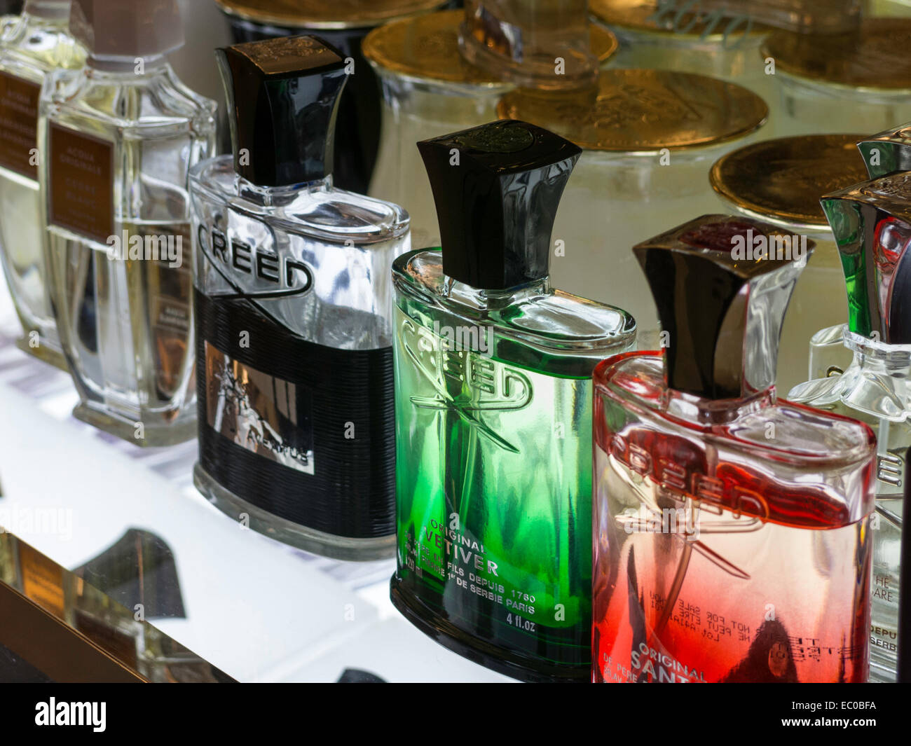 Creed Cologne in Saks Fifth Avenue, NYC, USA Stock Photo