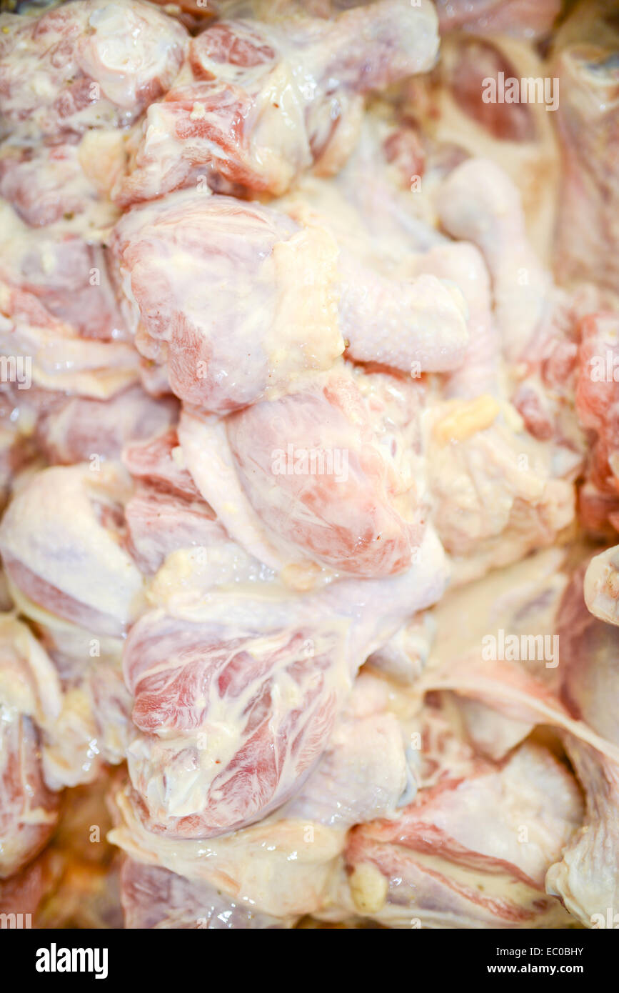 prepare raw chicken legs Stock Photo