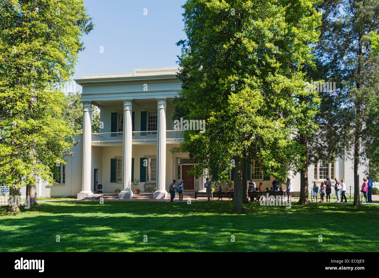 Tennessee nashville hermitage plantation home hires stock photography