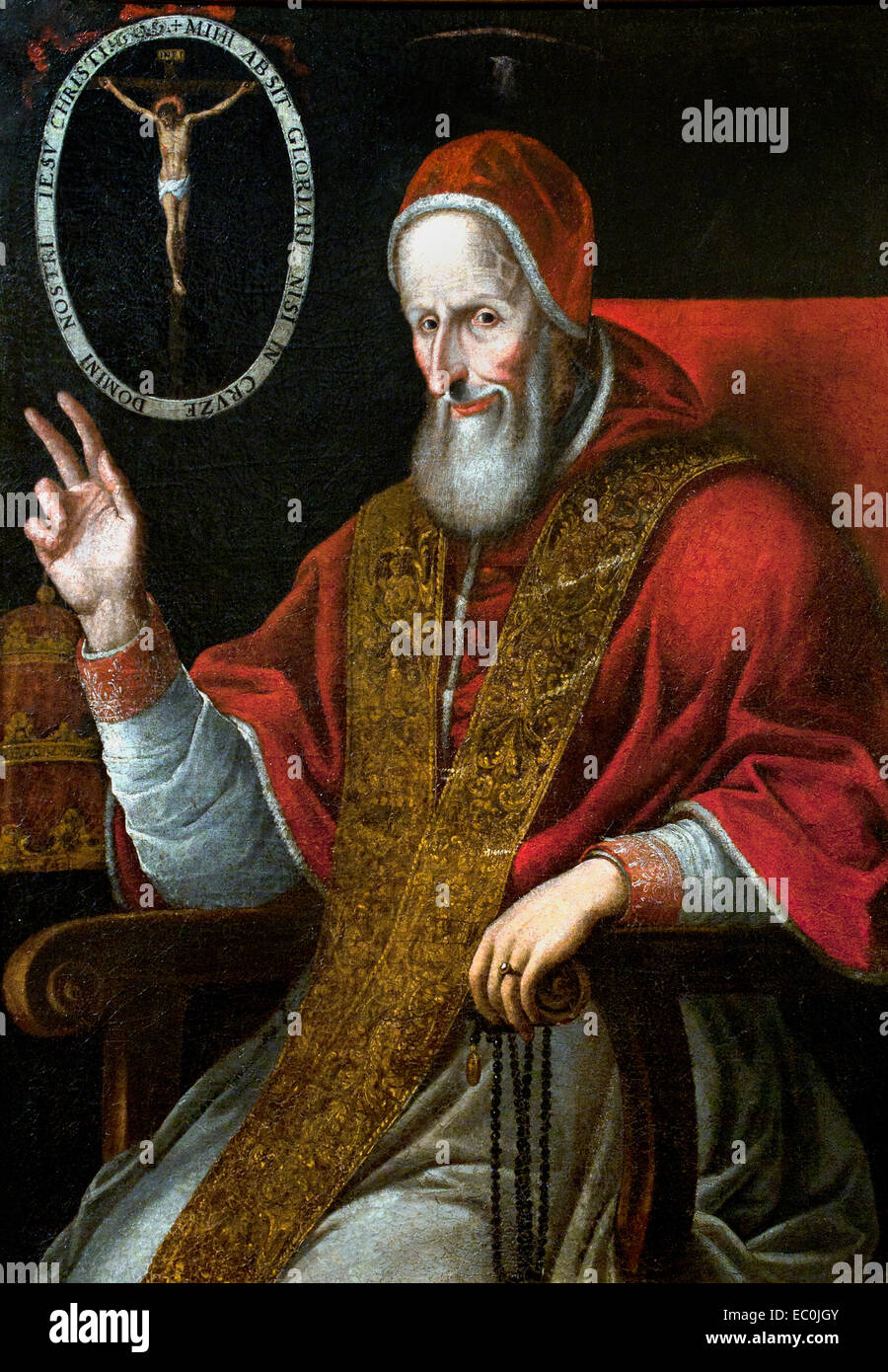 Pope Saint Pius V (1504 – 1572) by Alonso Antonio Villamor 1661-1726 Spain Spanish Stock Photo