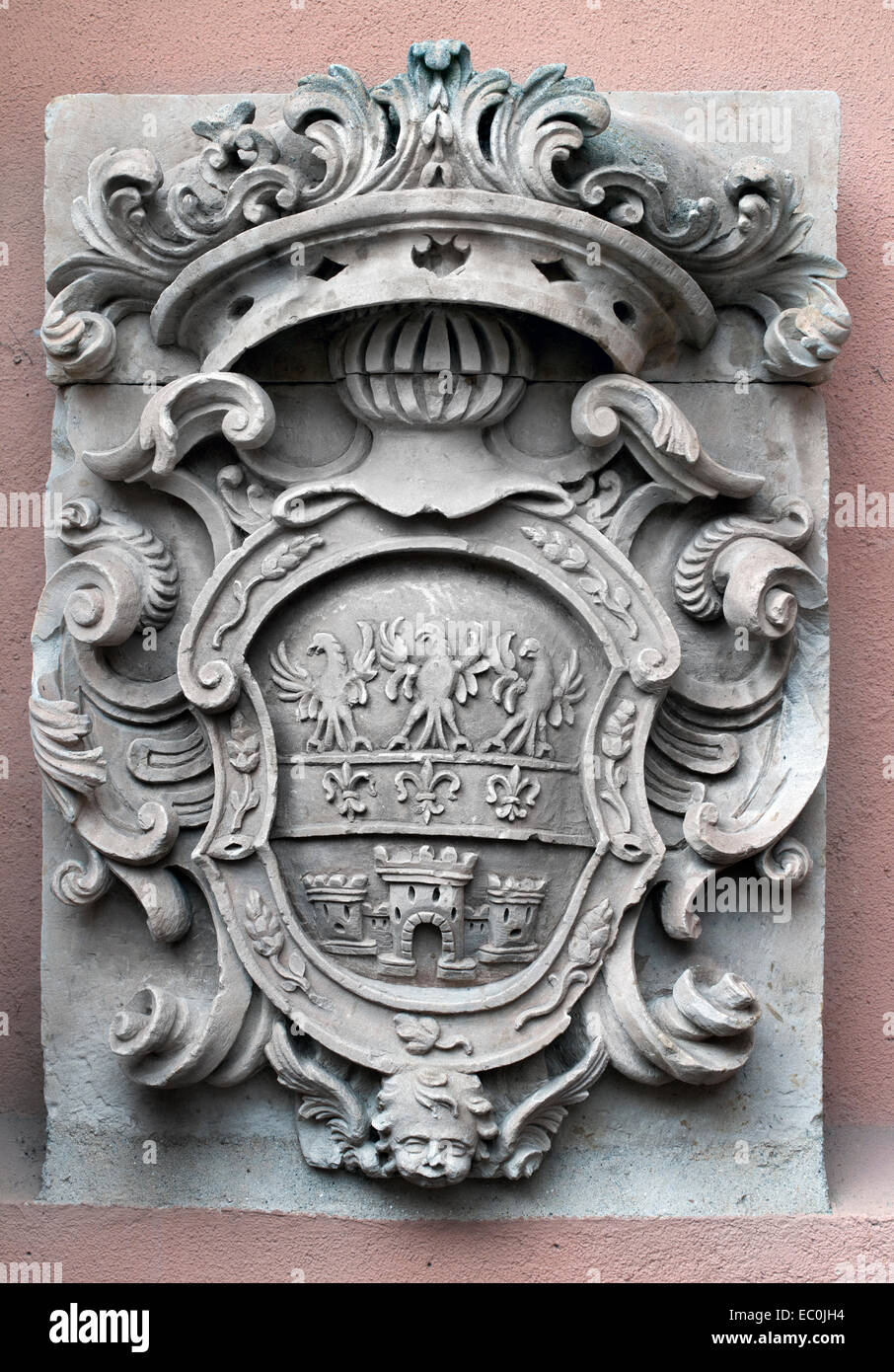Almarza Palace Shield - Museum of Salamanca Castilla Leon Spain Spanish Stock Photo