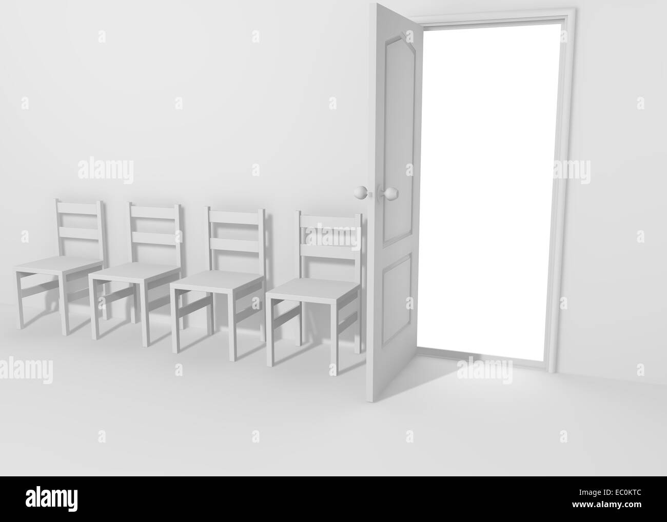 Waiting room doctor empty Black and White Stock Photos & Images - Alamy