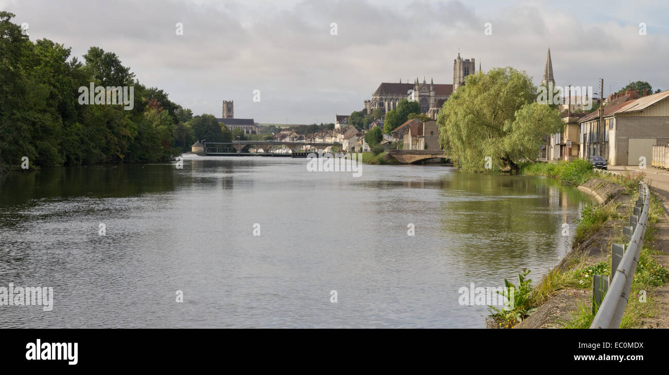 Auxerre the Yonne Stock Photo
