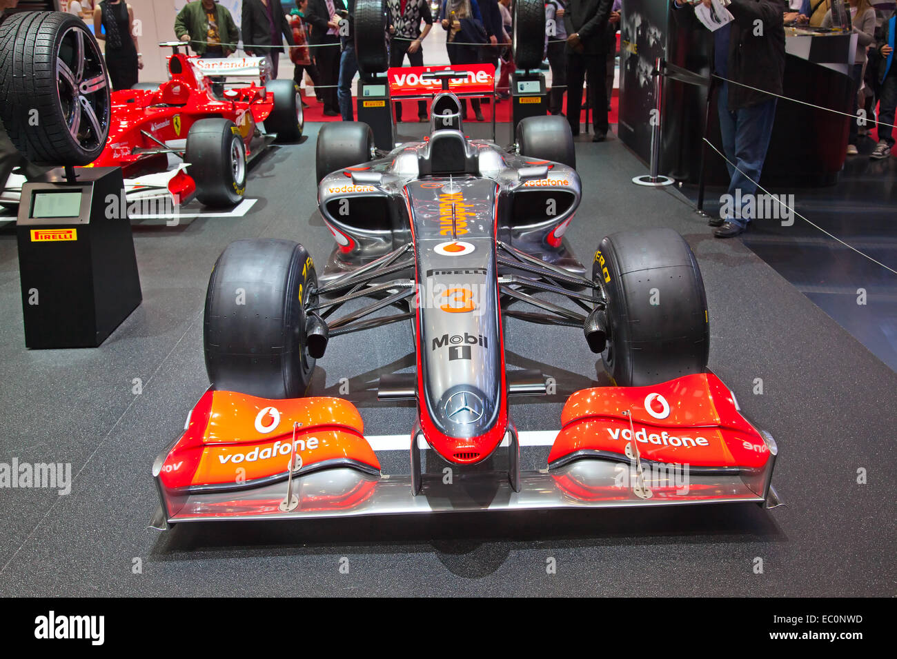 Geneva March 8 The Mclaren Mercedes F1 On Display At The 81st