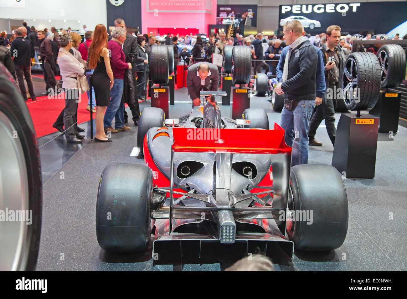 Geneva March 8 The Mclaren Mercedes F1 On Display At The 81st