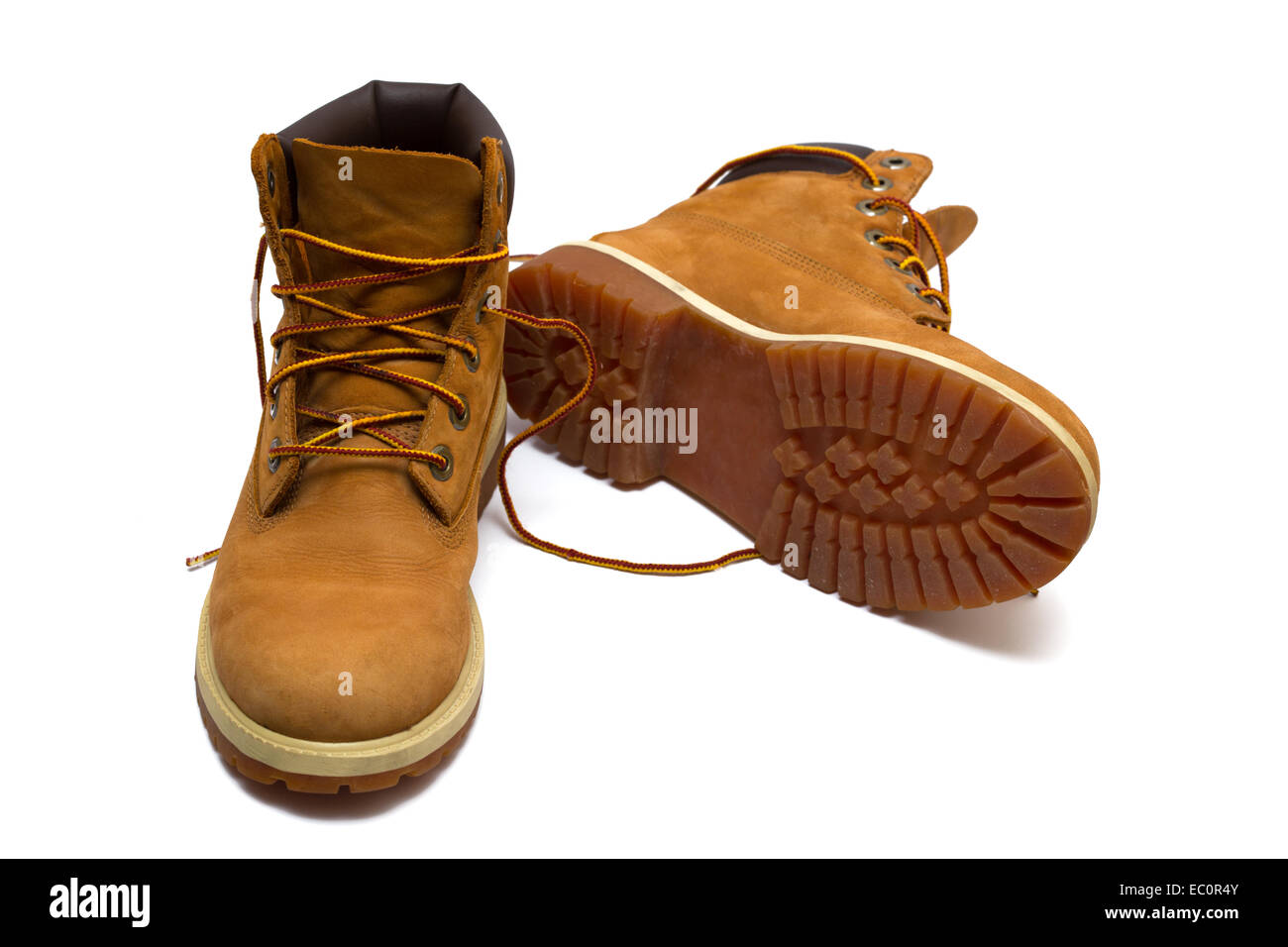 boots on a white background Stock Photo Alamy