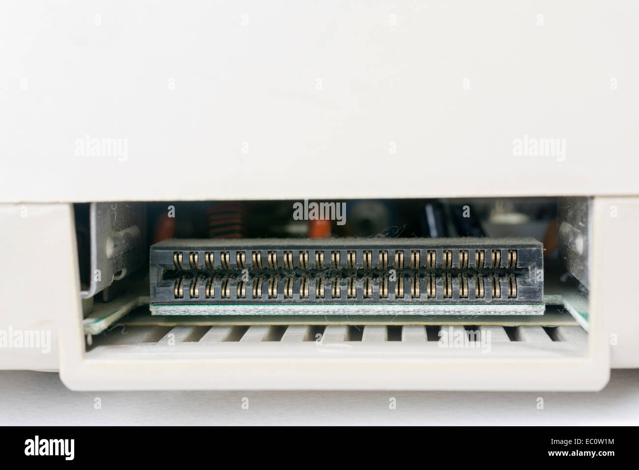 Vintage Computer Commodore 64 slot Stock Photo