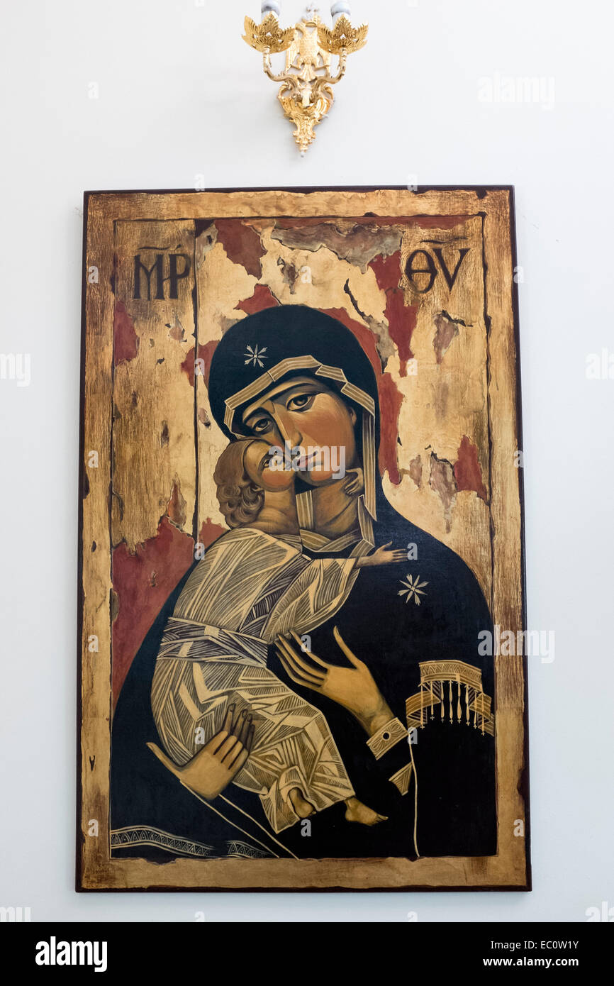 Interior Of Saint Mary Greek Orthodox Parish Church In Dubai United Arab Emirates Stock Photo Alamy