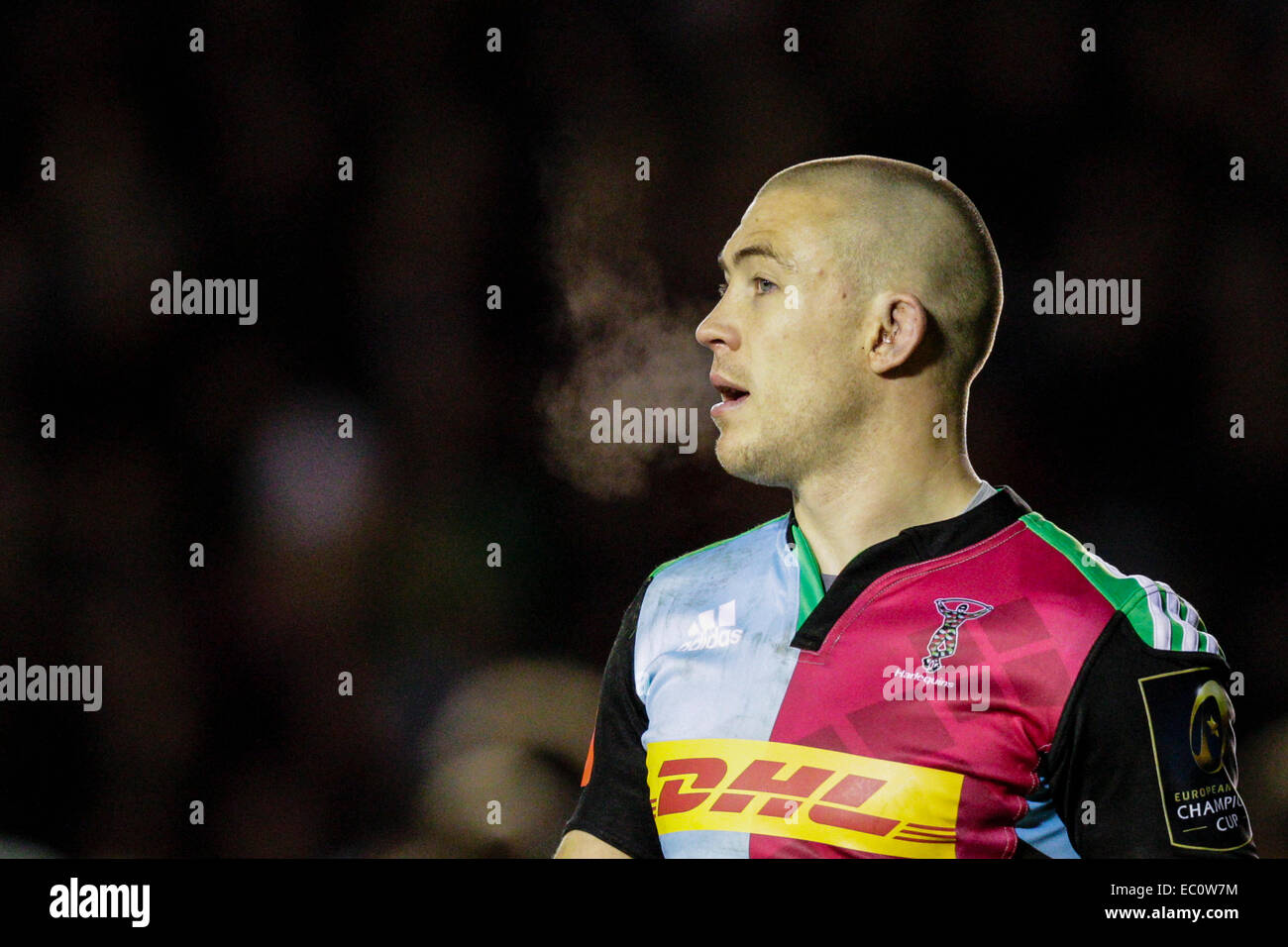 London, UK. 07th Dec, 2014. European Rugby Champions Cup. Harlequins versus Leinster. Harlequins fullback Mike Brown Credit:  Action Plus Sports/Alamy Live News Stock Photo