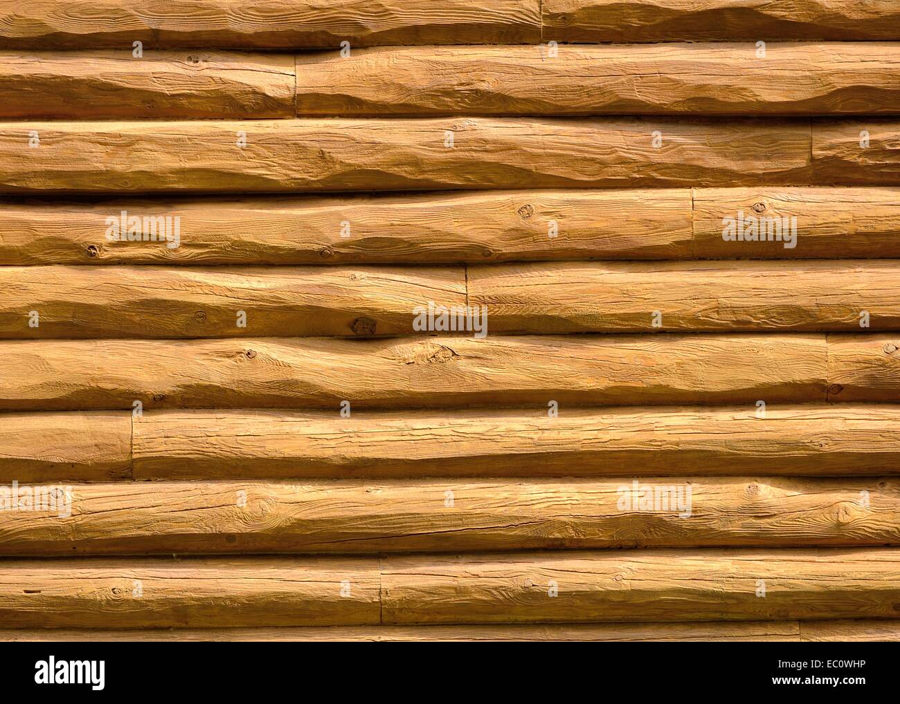 Log Cabin Wall for arts background or copy space. Stock Photo