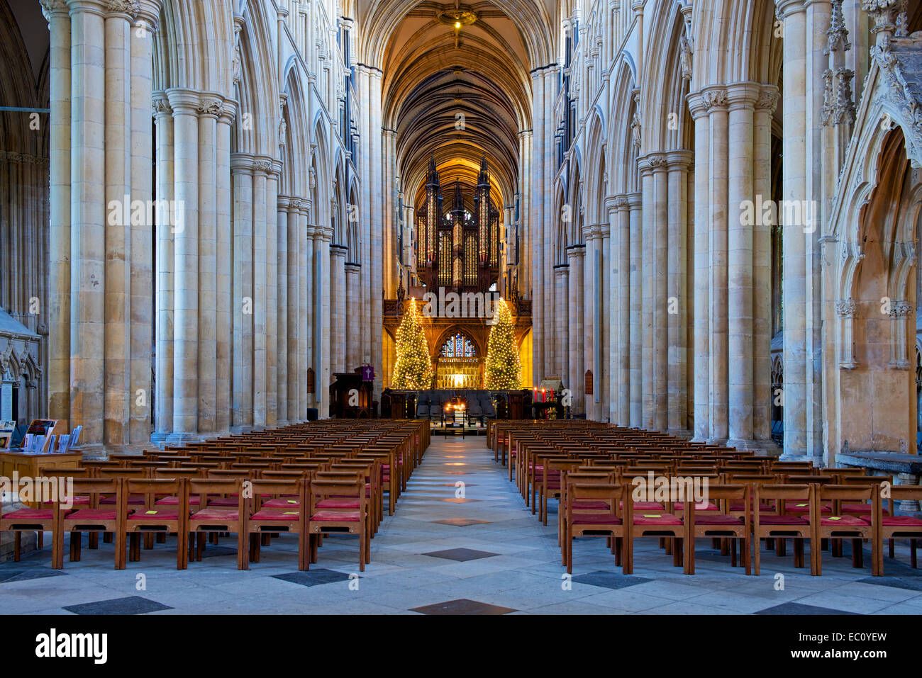 The nave of Beverley Minster, Humberside, East Yorkshire, England UK Stock Photo