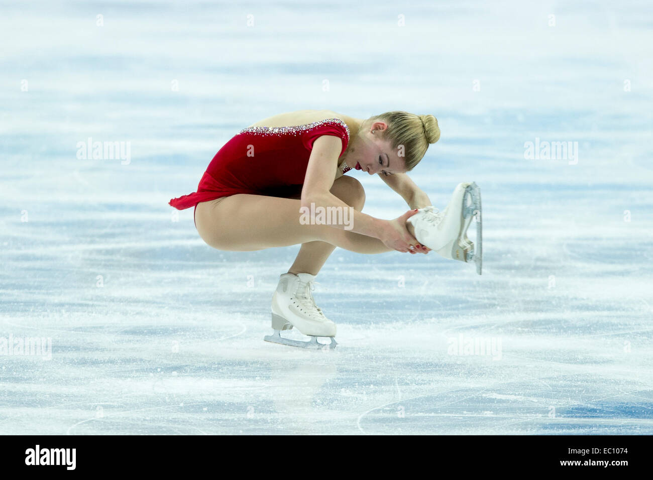 Gracie Gold (USA) competing in the Women's Figure Skating Short Program