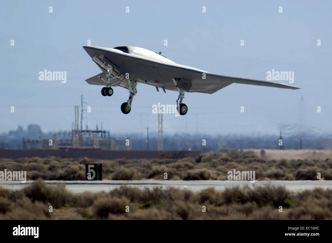 X-47B Unmanned Combat Air System aircraft Stock Photo