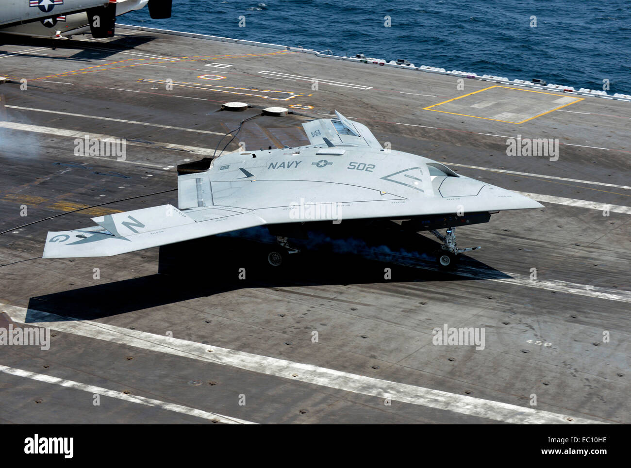 X-47B Unmanned Combat Air System aircraft Stock Photo
