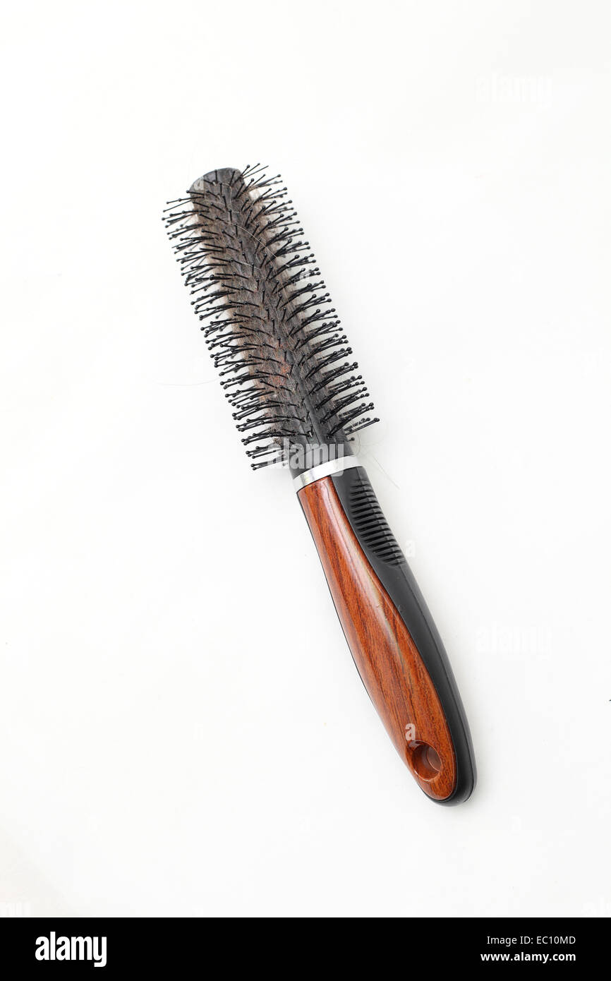 Massage comb on a white background Stock Photo